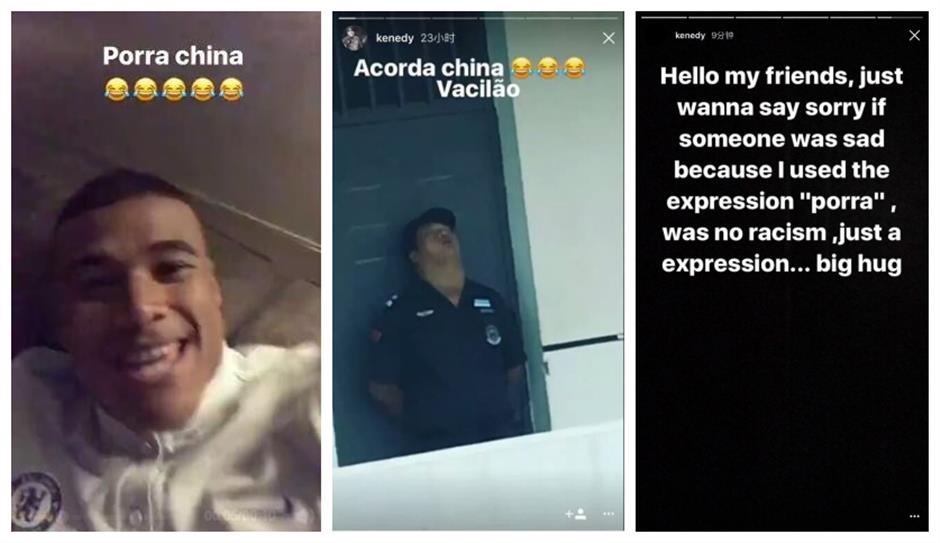 Chelsea apologizes for Kenedy's offensive Instagram posts against China