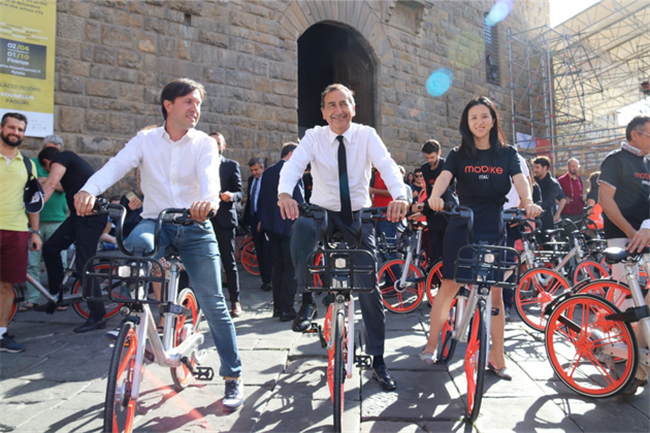 China's Mobike enters Italy's Florence