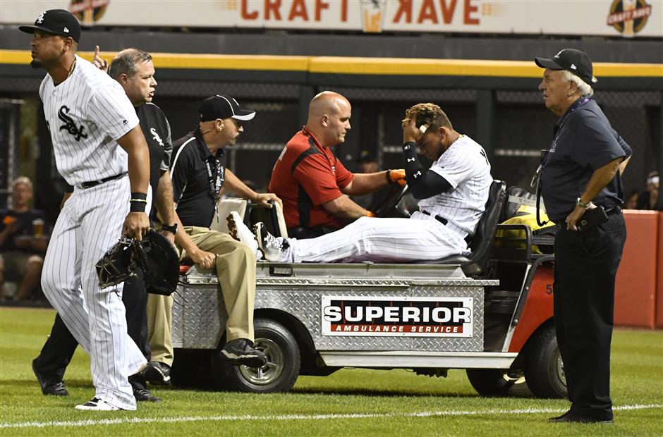 White Sox prospect Moncada glad he wasn't hurt worse in outfield collision