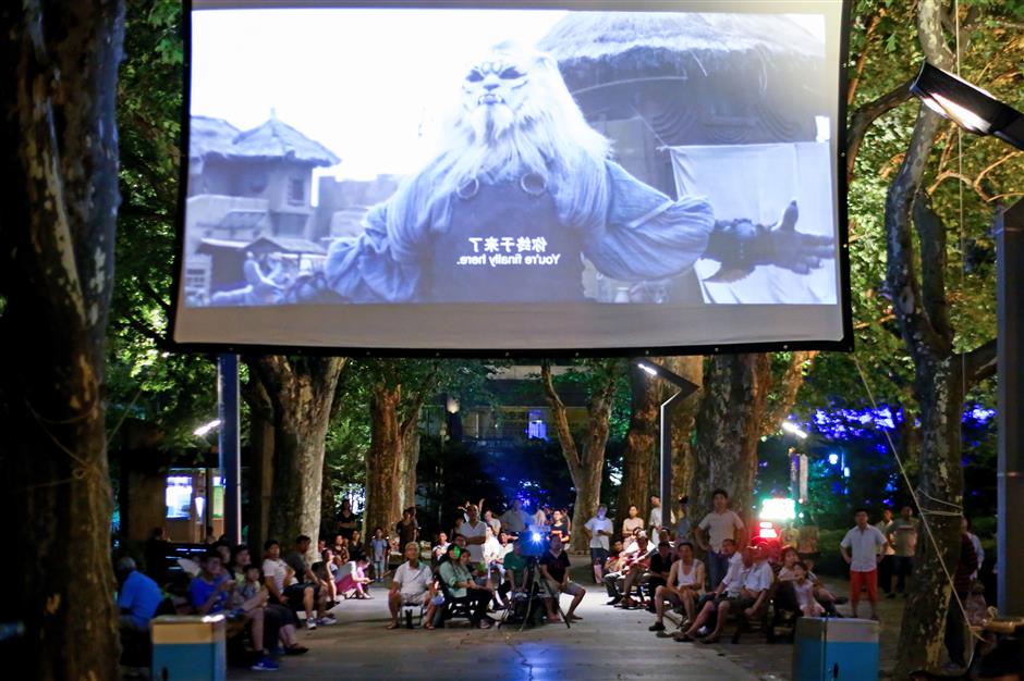 Outdoor movies — a real summer treat