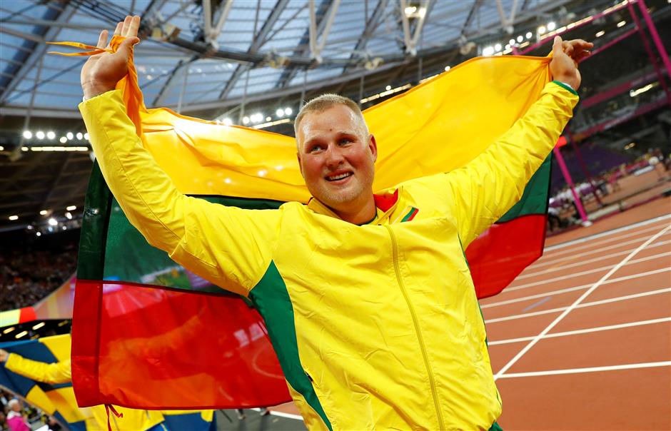 Gudzius earns stunning discus triumph for Lithuania