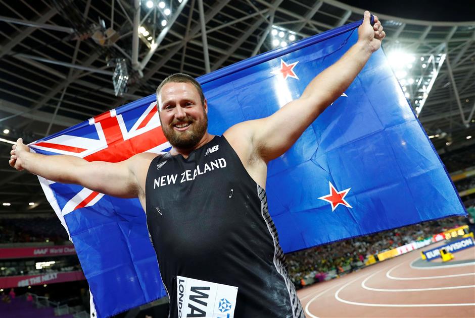 New Zealand's Walsh follows in Adams footsteps with shot put gold