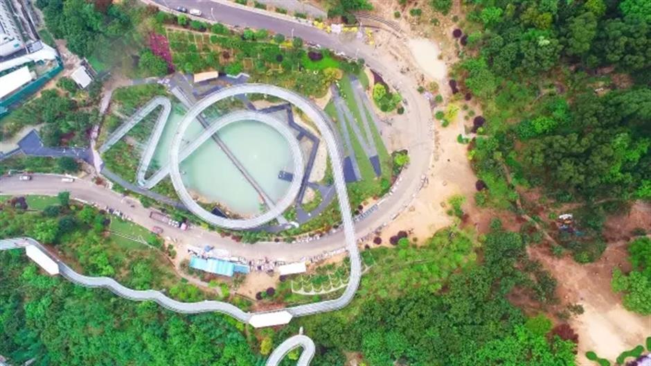 Eco sky walk to welcome walkers, and support nature, in Fuzhou