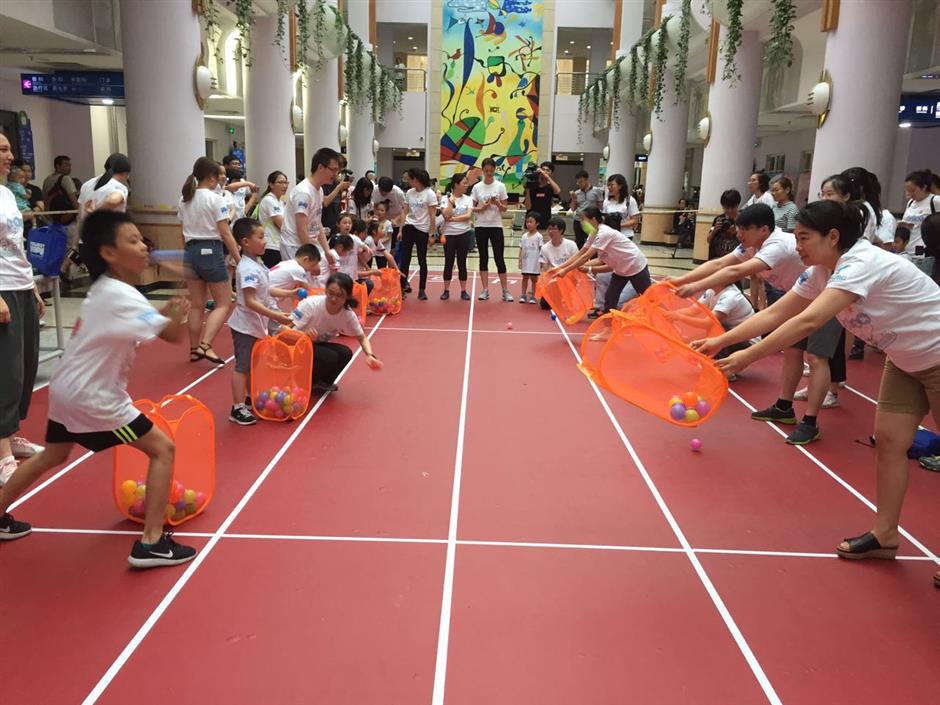 Asthmatic children take part in sports meet to improve condition