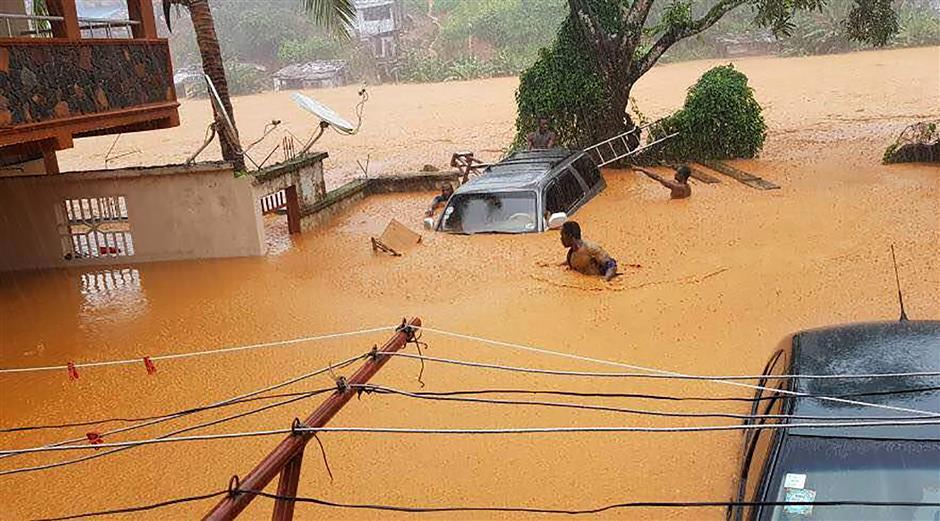 Hundreds dead as flooding swamps Sierra Leone capital