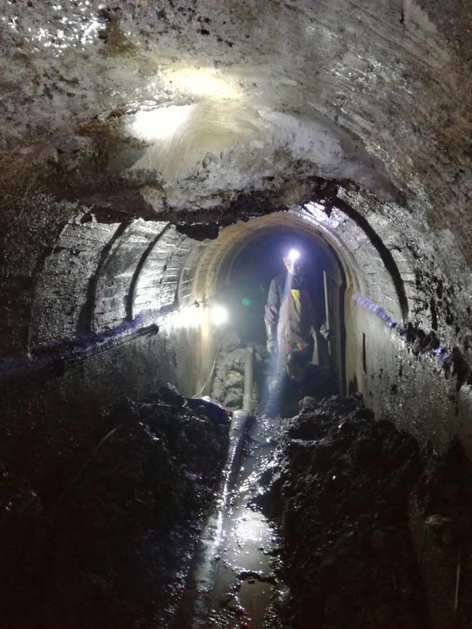 Underground shelters turned into wine cellars and cafes