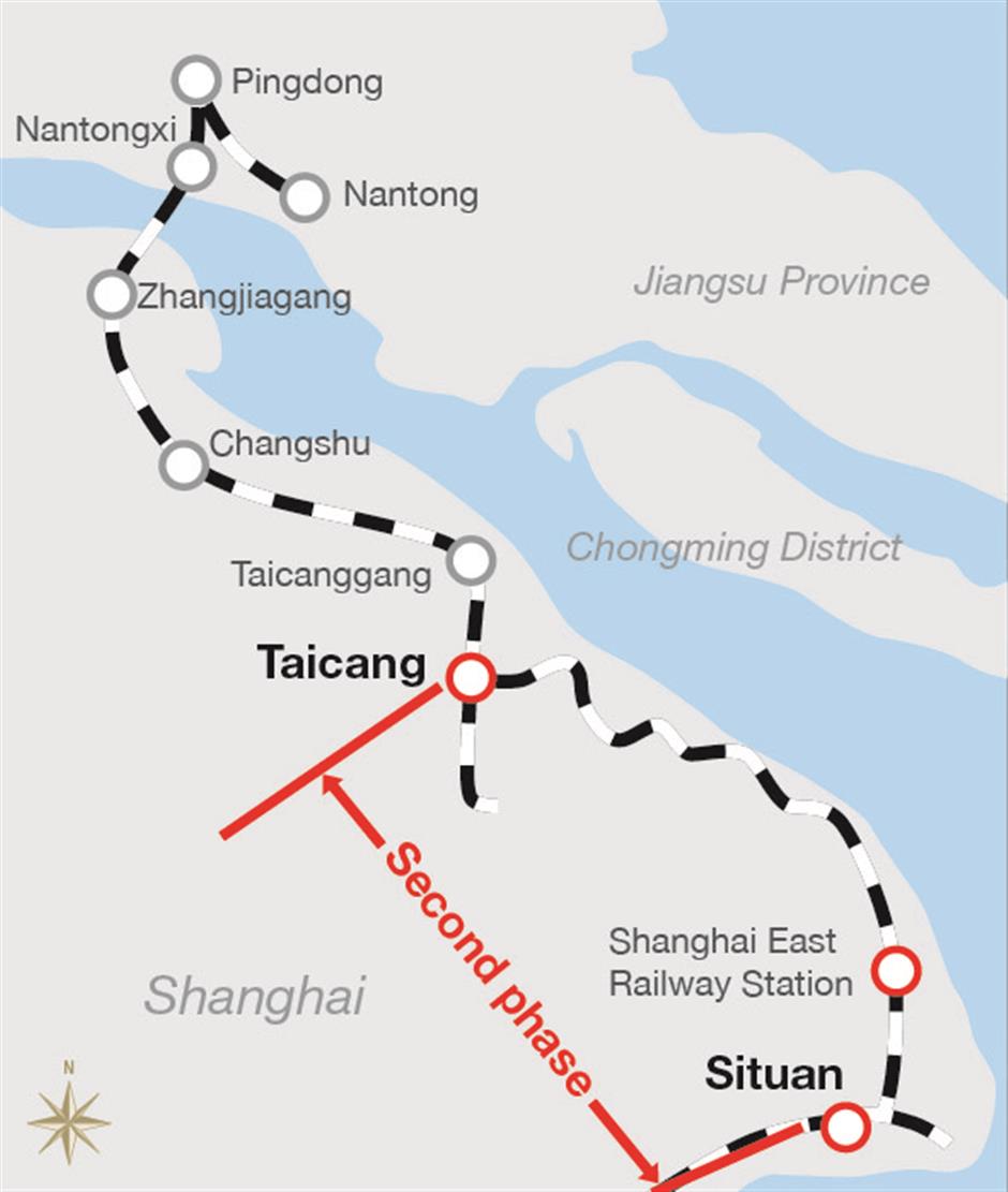 Railway extension to connect Jiangsu and city suburbs