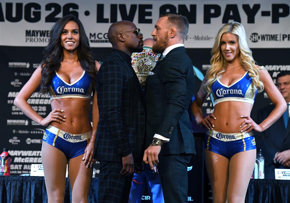 McGregor, Mayweather trade praise not profanities ahead of bout