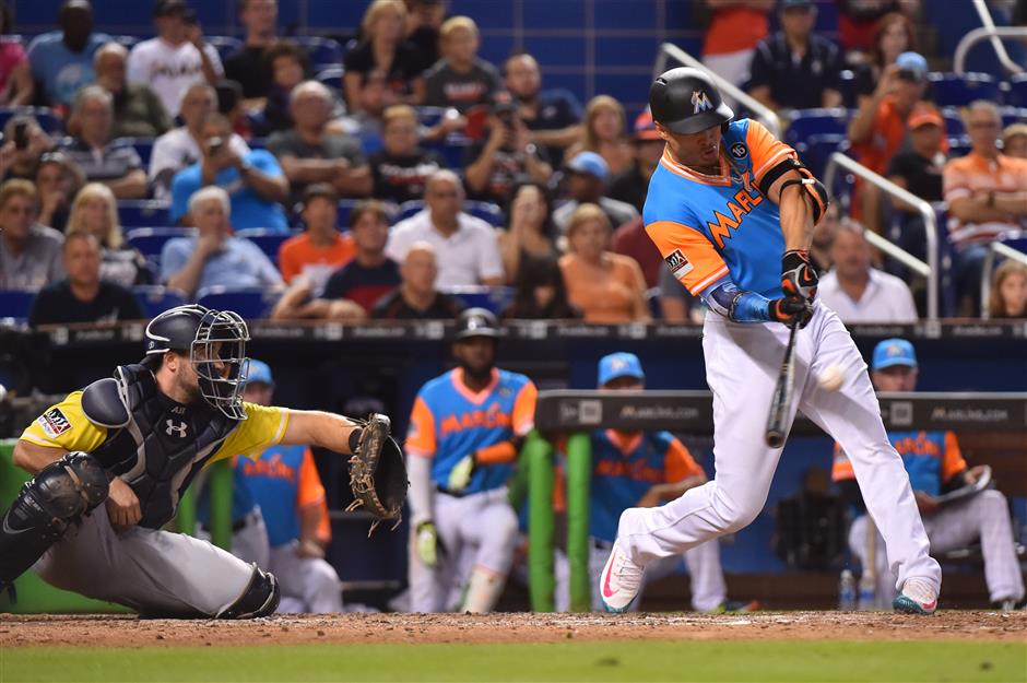 Marlins' Stanton hits 50th homer of season