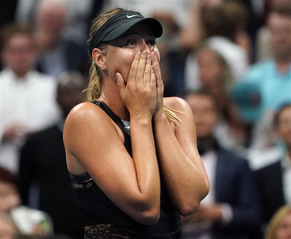 Sharapova belies own doubts to bask in New York spotlight