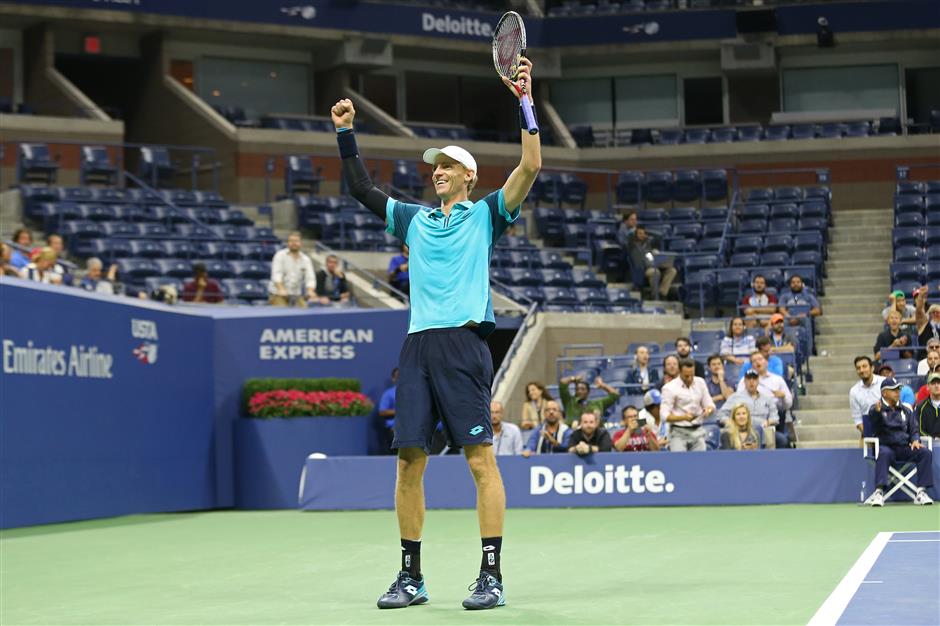 Anderson edges Querrey at US Open to reach 1st Slam semifinal