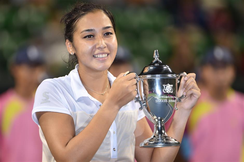 Kazakh Diyas powers to maiden title in Japan