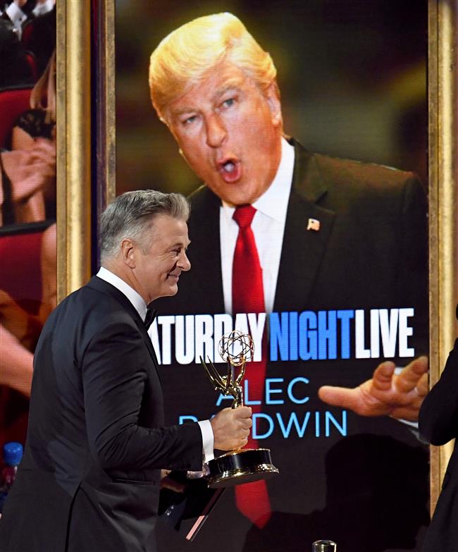 President Trump omnipresent over Emmy Awards ceremony