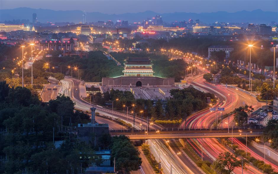 Old meets new on Beijing's historic axis