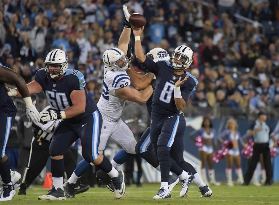 Titans end 11-game skid against Colts with 36-22 home victory