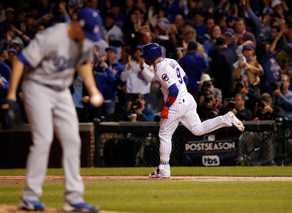 Wood gives up 3 homers as Dodgers lose 2-3 to Cubs in NLCS