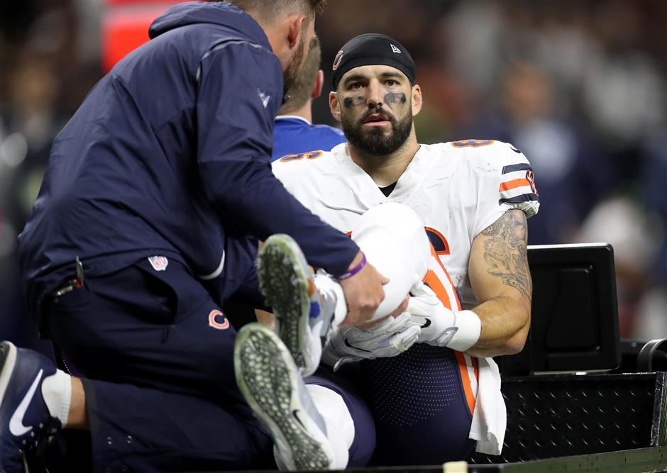 Bears say tight end Miller had urgent surgery on left leg