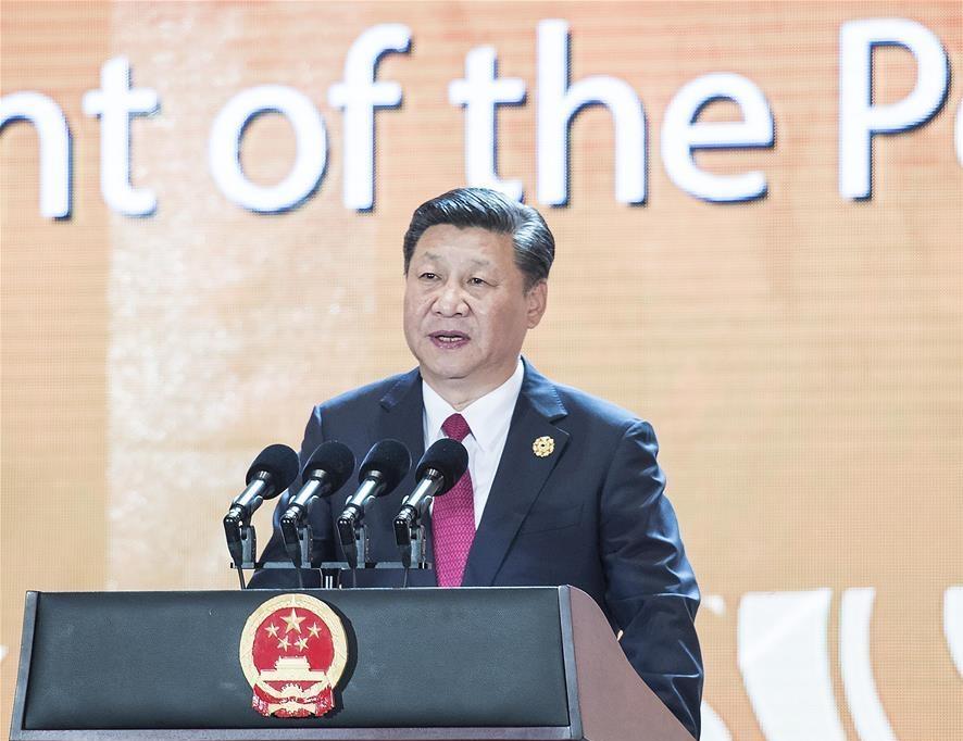 Chinese President Xi's delivers keynote speech at APEC CEO Summit