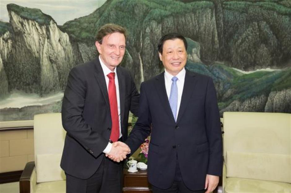 Shanghai and Rio de Janeiro to deepen cooperation in trade, urban development and cultural industries