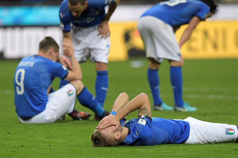 Italy miss out on World Cup as Sweden qualify