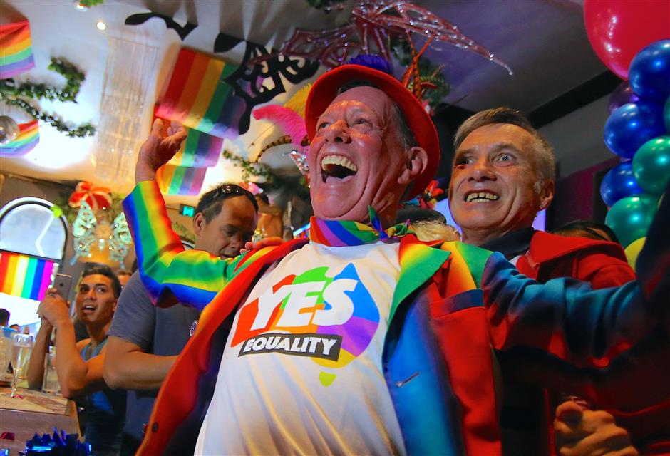 Emphatic Australian 'Yes' to same-sex marriage