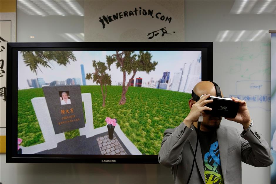 Phones for urns: Hong Kong turns to virtual reality to honour ancestors