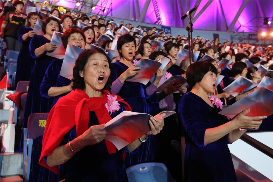 Thousands take part in choral performances