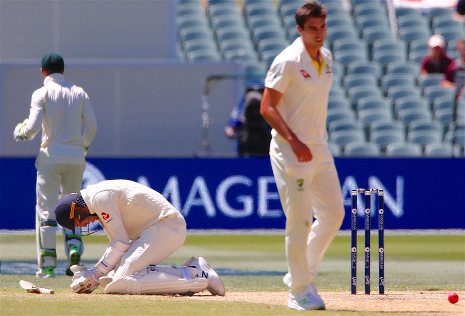 Hazlewood strikes early as Australia wins in Adelaide to take 2-0 lead