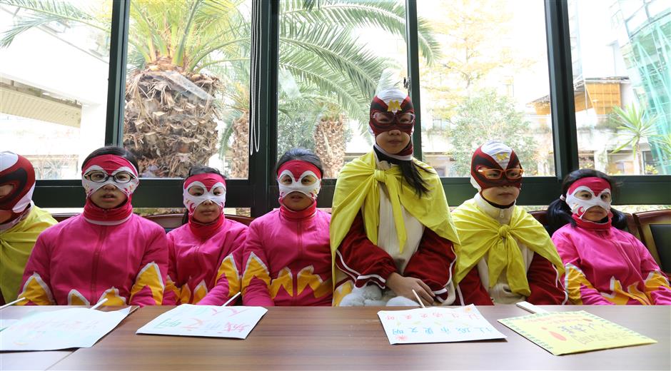 'Superhero' students join art project to protect the environment