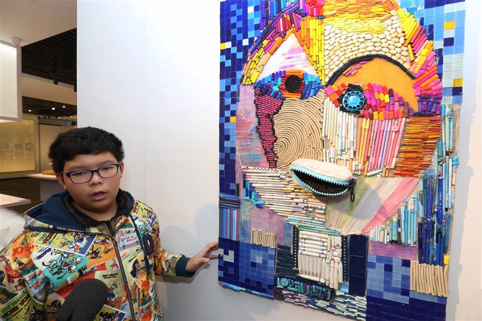 Creative works by ordinary residents displayed at Shanghai Citizens Art Festival