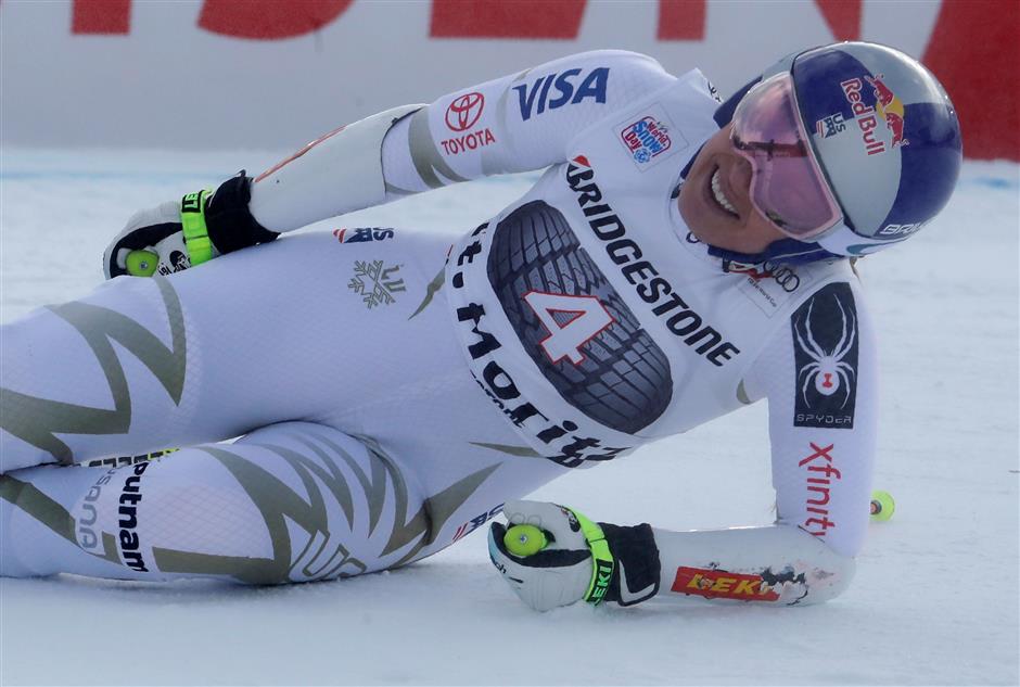 Vonn misses St Moritz super-G with back injury