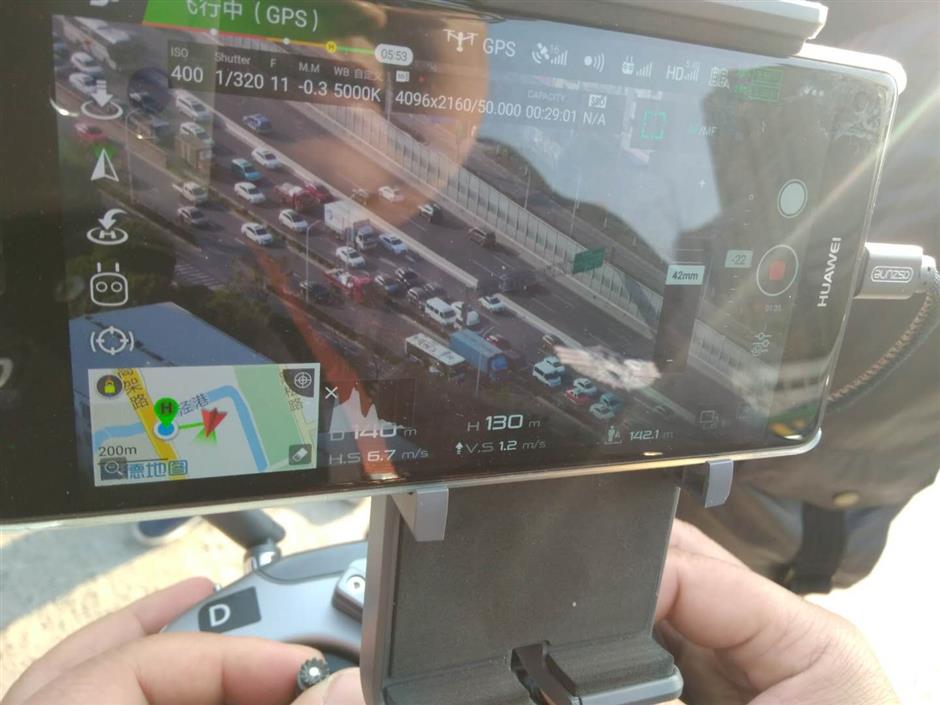 Police drones, car-top cameras catch lane-cutting drivers