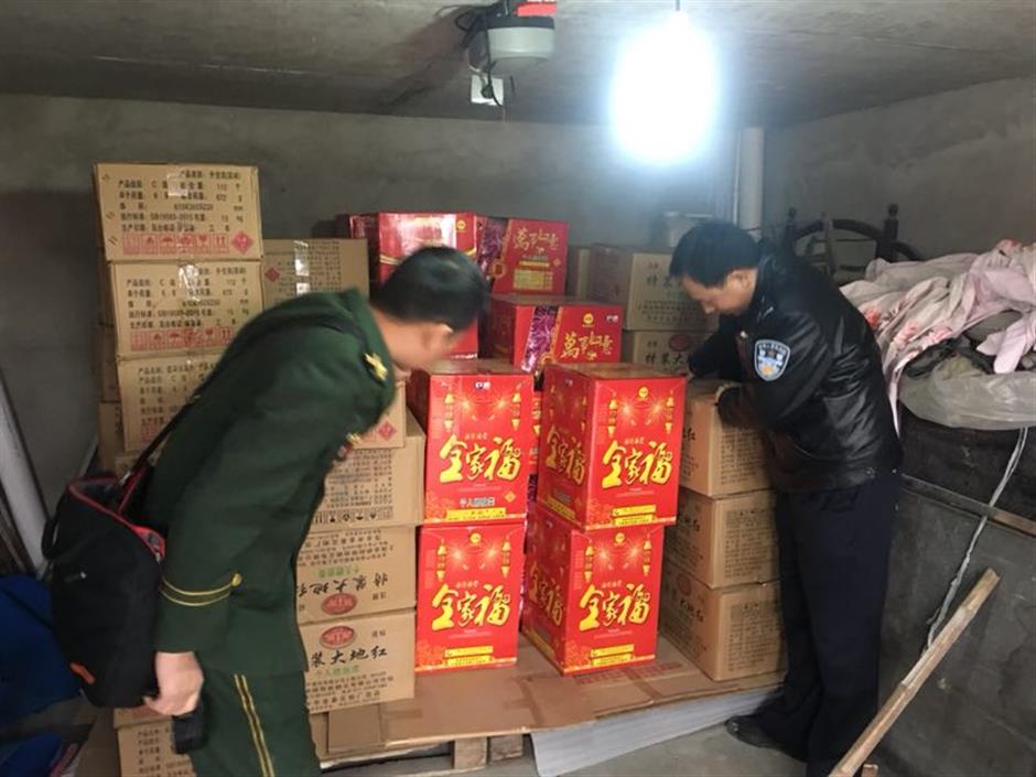 Illegal firework cases within Shanghai plummet