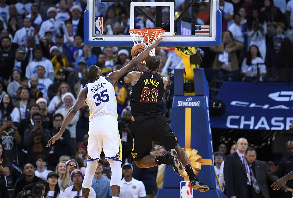 NBA says refs missed three late Durant fouls, one by LeBron