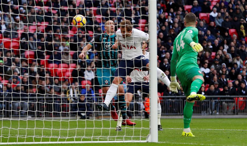 Kane strikes historic hat-trick as rampant Spurs hammer Southampton