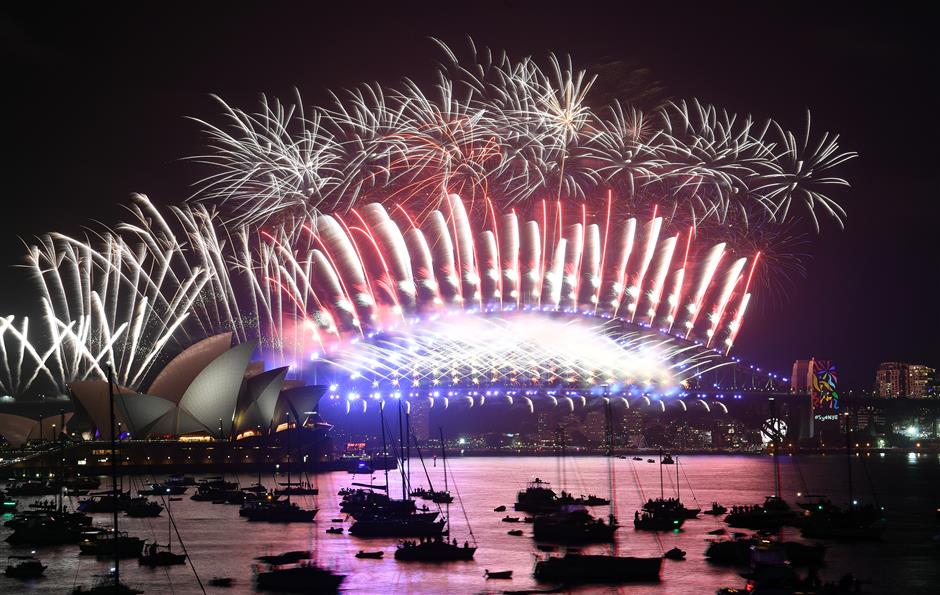 Spectacular fireworks, revelry as world welcomes New Year