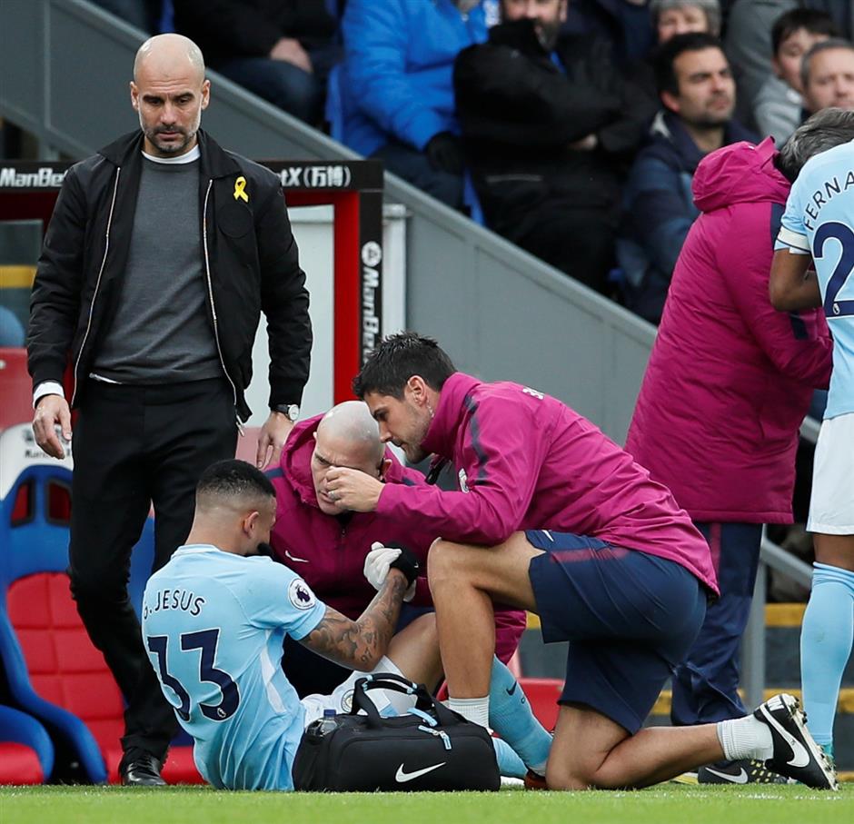 Guardiola makes plea for player protection after losing De Bruyne and Jesus to poor tackles