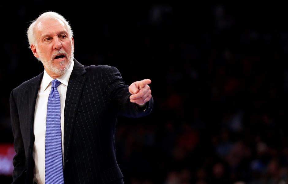 Popovich alone in 5th for coaching wins