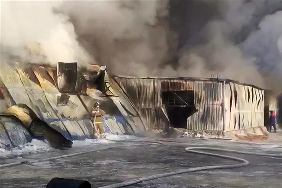 7 Chinese citizens killed in Russian shoe factory fire