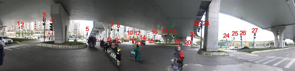 Could you navigate this intersection with 37 traffic lights?