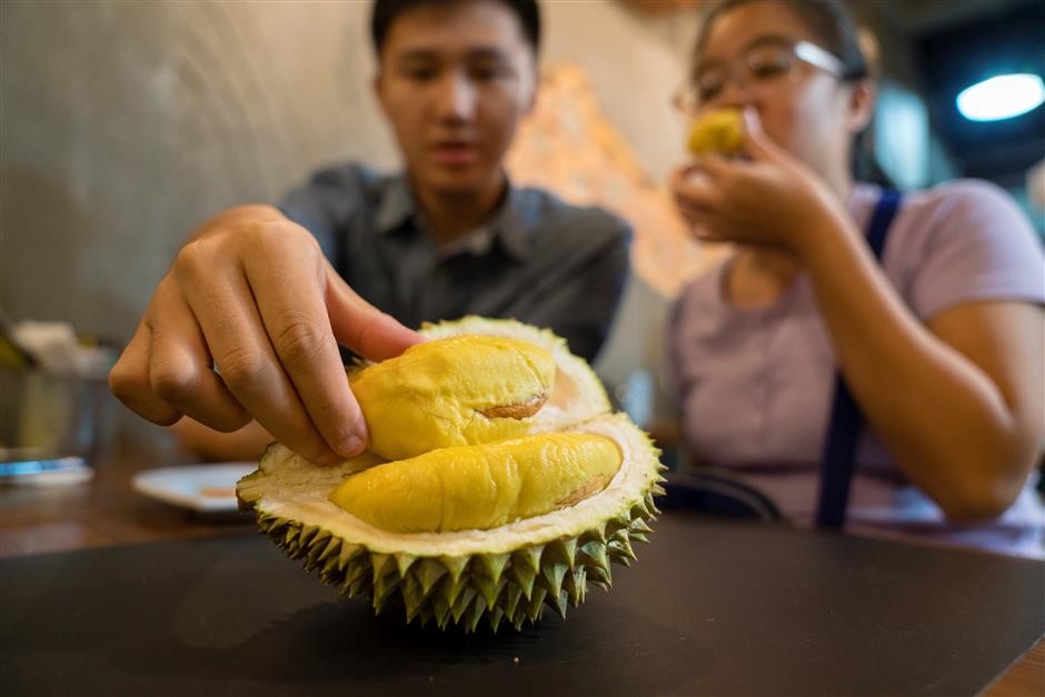 Singapore durian-themed cafe smells winning combination