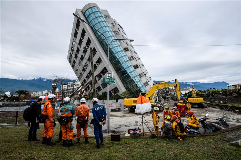 17 confirmed dead in Taiwan earthquake, 9 of them from China's mainland