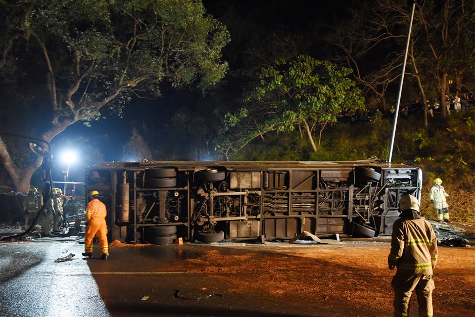 HK probes bus crash after 19 killed