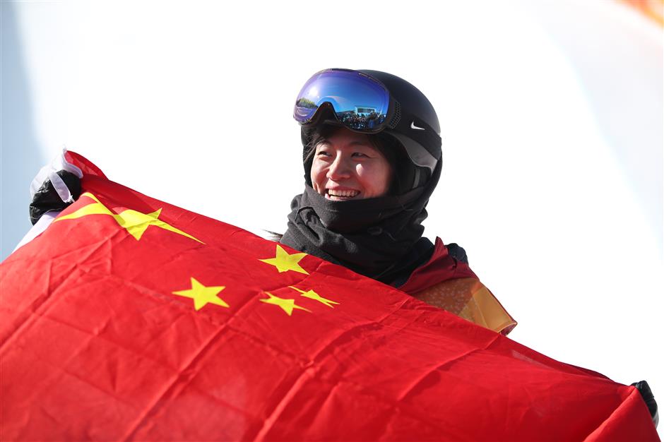 Liu Jiayu wins halfpipe silver, China's first medal at Pyeongchang Olympics