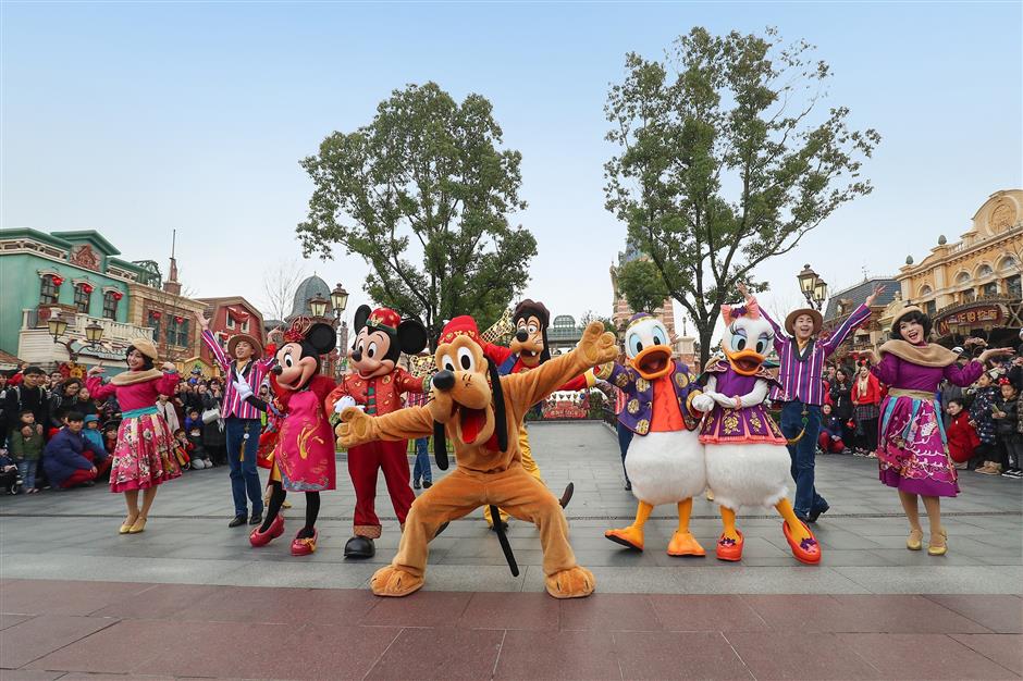 Shanghai Disney marks the Year of the Dog