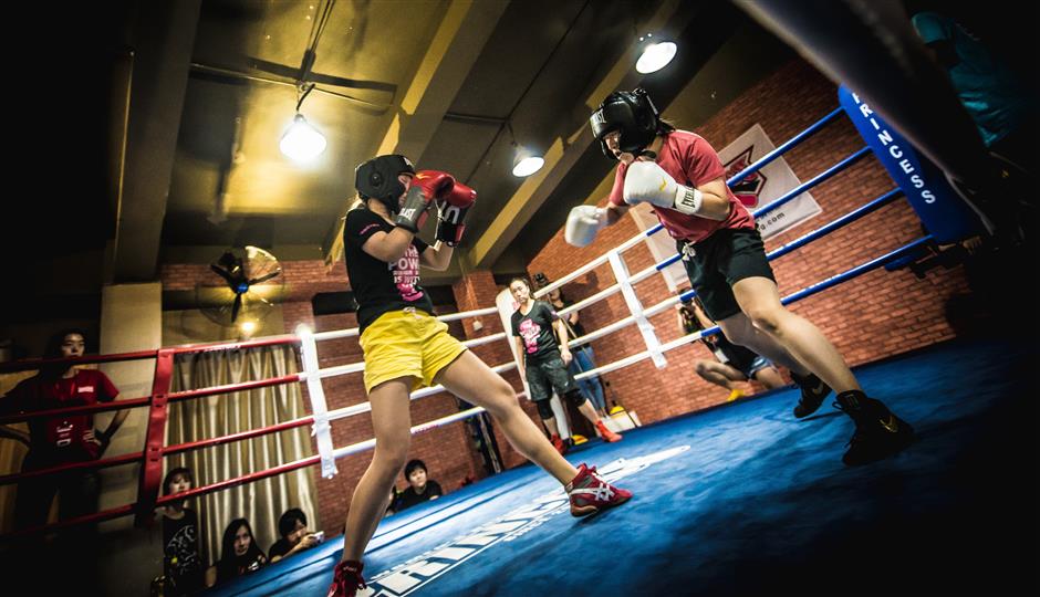 More young women stepping into the boxing ring