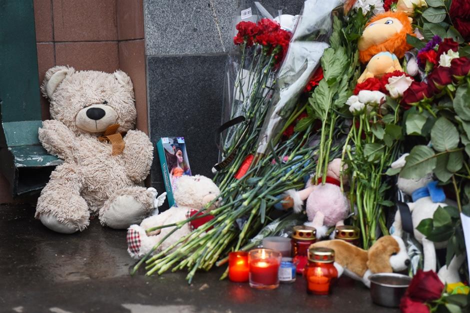 Russia announces 3-day mourning for victims of mall fire