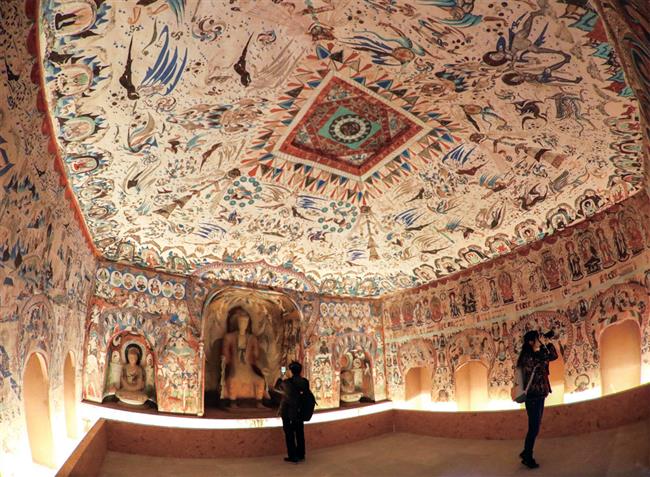 Replicas of grottoes on show at tallest tower