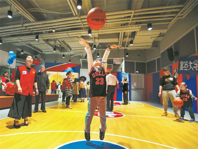 A proud basketball team on special mission