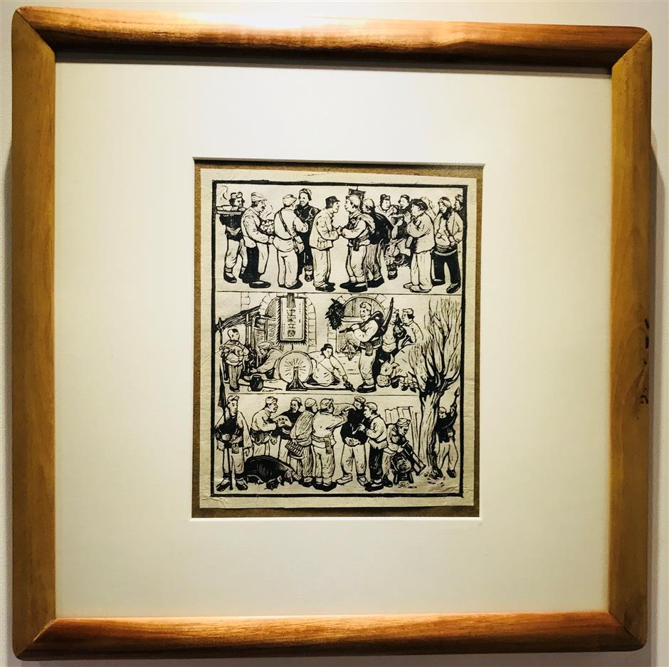 Wartime woodcut prints back home after 73 years